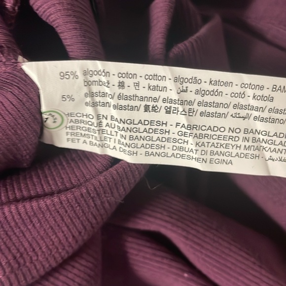 Zara Plum High neck Ribbed Bodycon Maxi Dress Size Small ( NWOT) - Picture 13 of 14